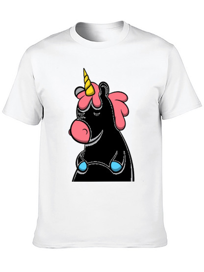 Unicorn Graphic T-Shirt - Black