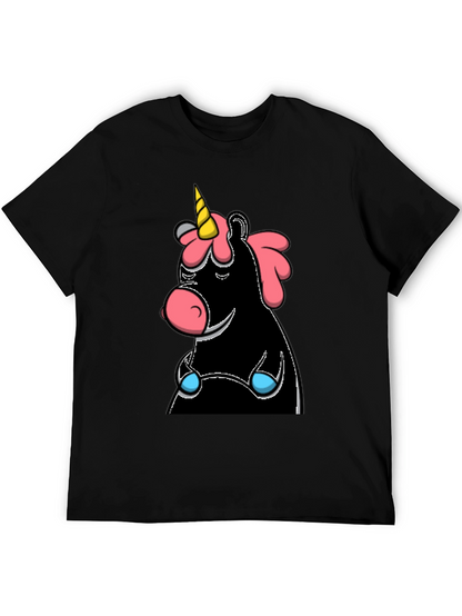 Unicorn Graphic T-Shirt - Black