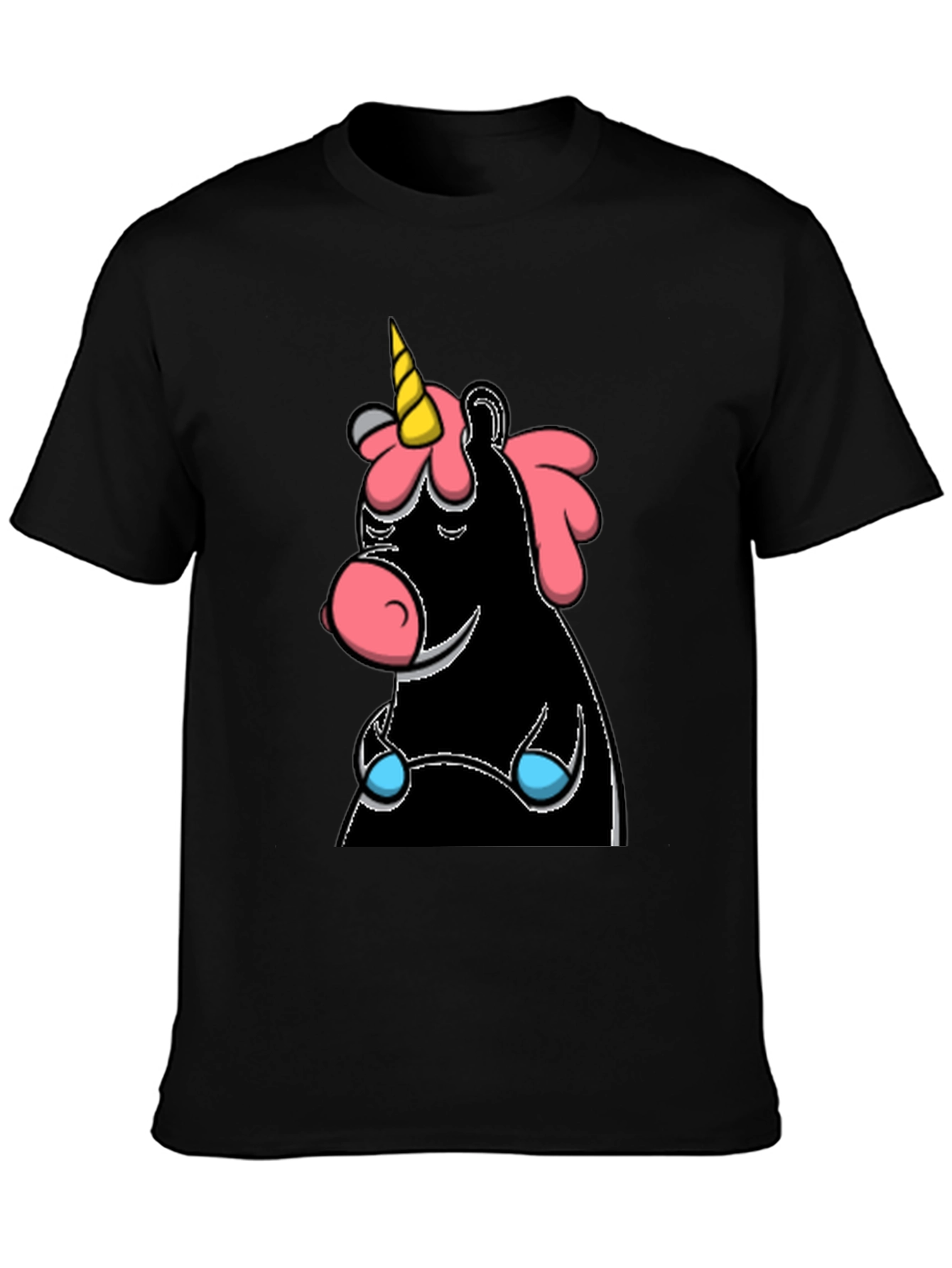 Unicorn Graphic T-Shirt - Black