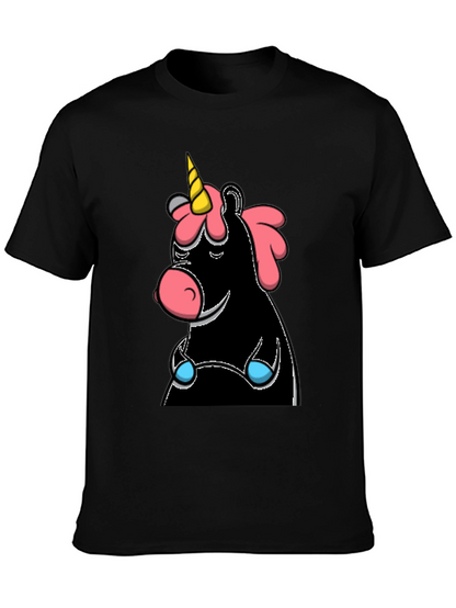 Unicorn Graphic T-Shirt - Black