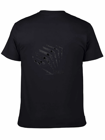 STEM Graphic Print Black T-Shirt