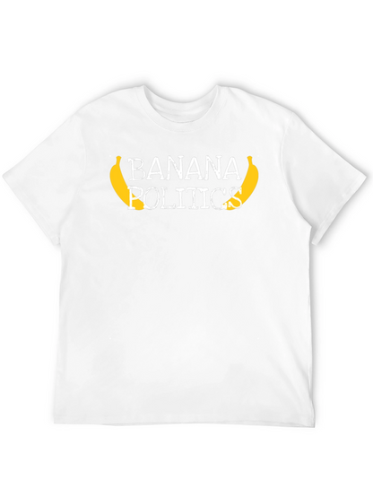 Banana Politics Graphic Tee - Unisex Black T-Shirt