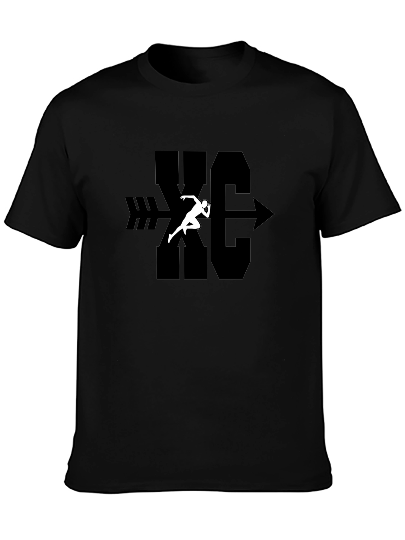 XC Cross Country Runner Arrow Graphic T-Shirt