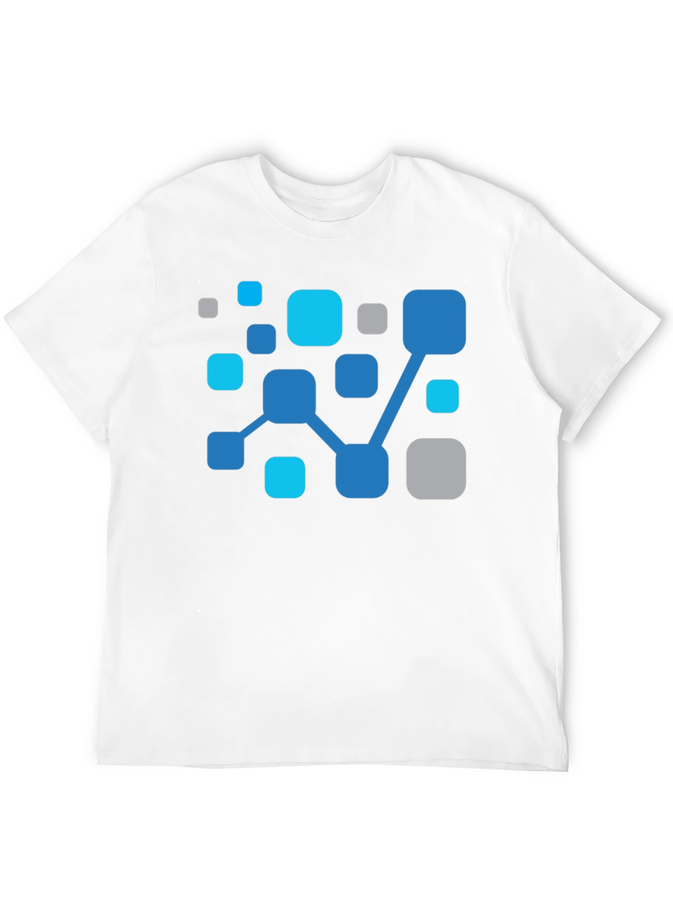 Abstract Network Black T-Shirt