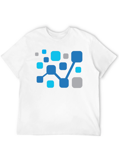 Abstract Network Black T-Shirt