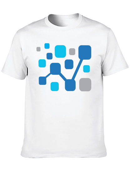 Abstract Network Black T-Shirt