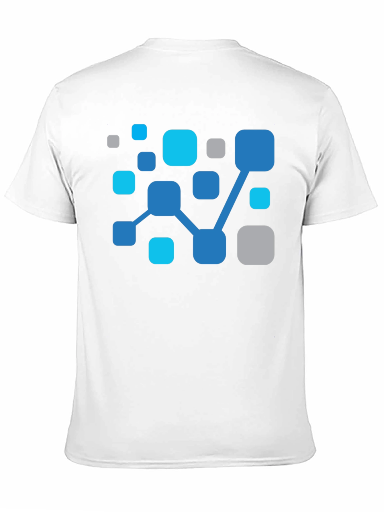 Abstract Network Black T-Shirt