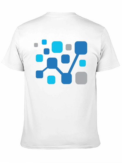 Abstract Network Black T-Shirt