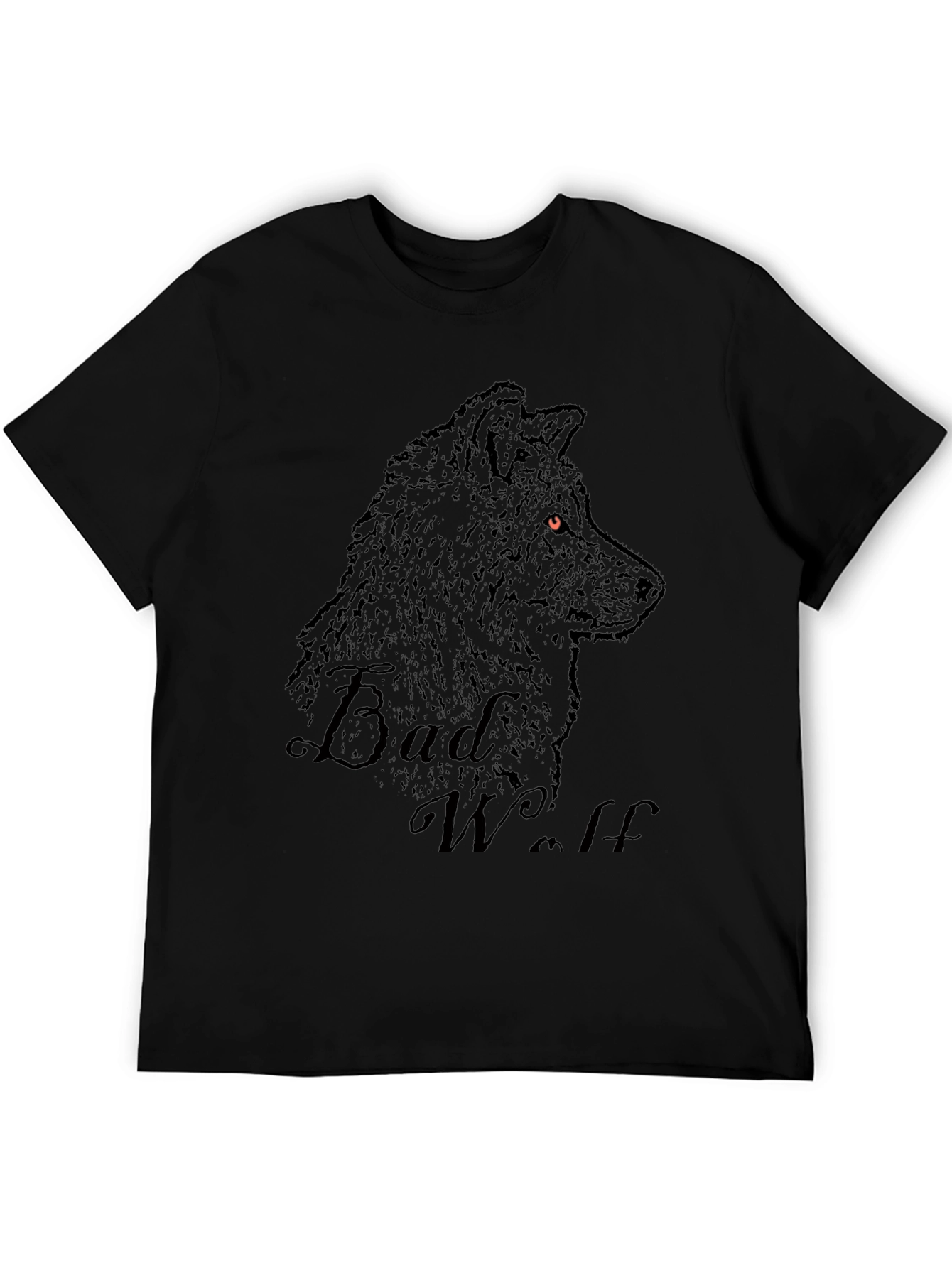 Bad Wolf Graphic Print Black T-Shirt