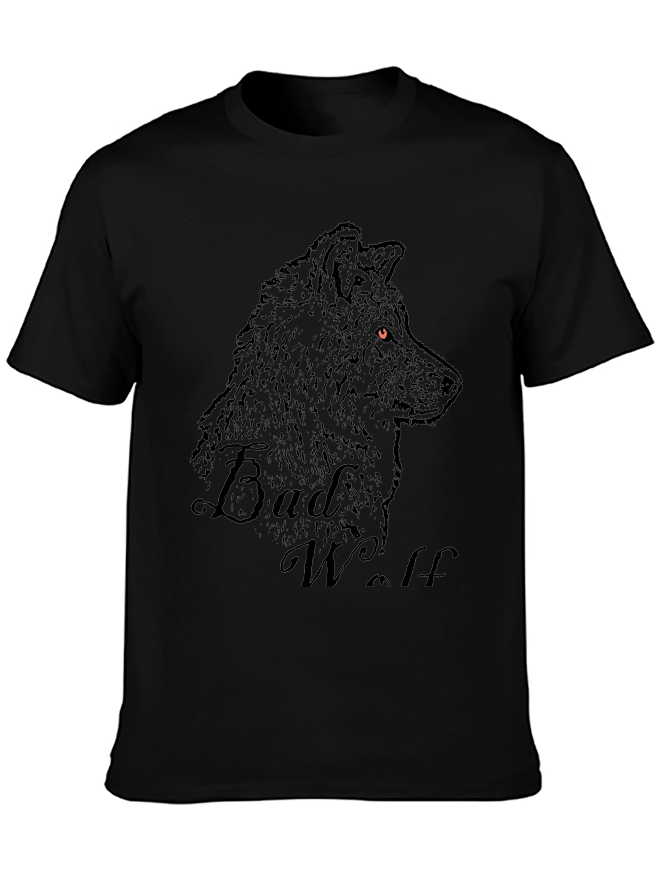 Bad Wolf Graphic Print Black T-Shirt