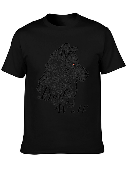 Bad Wolf Graphic Print Black T-Shirt