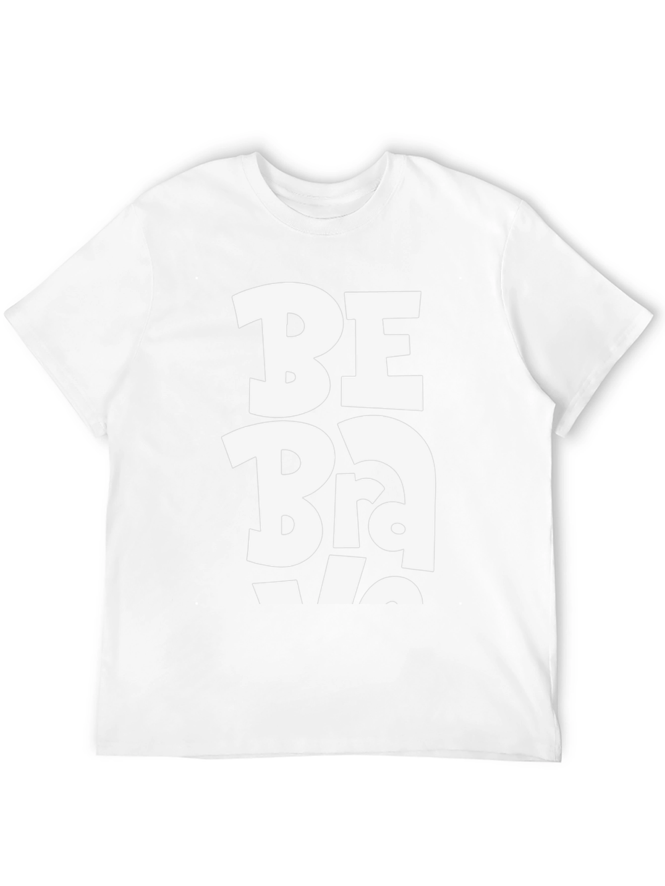 Be Brave Graphic Tee - Black Cotton Casual Shirt