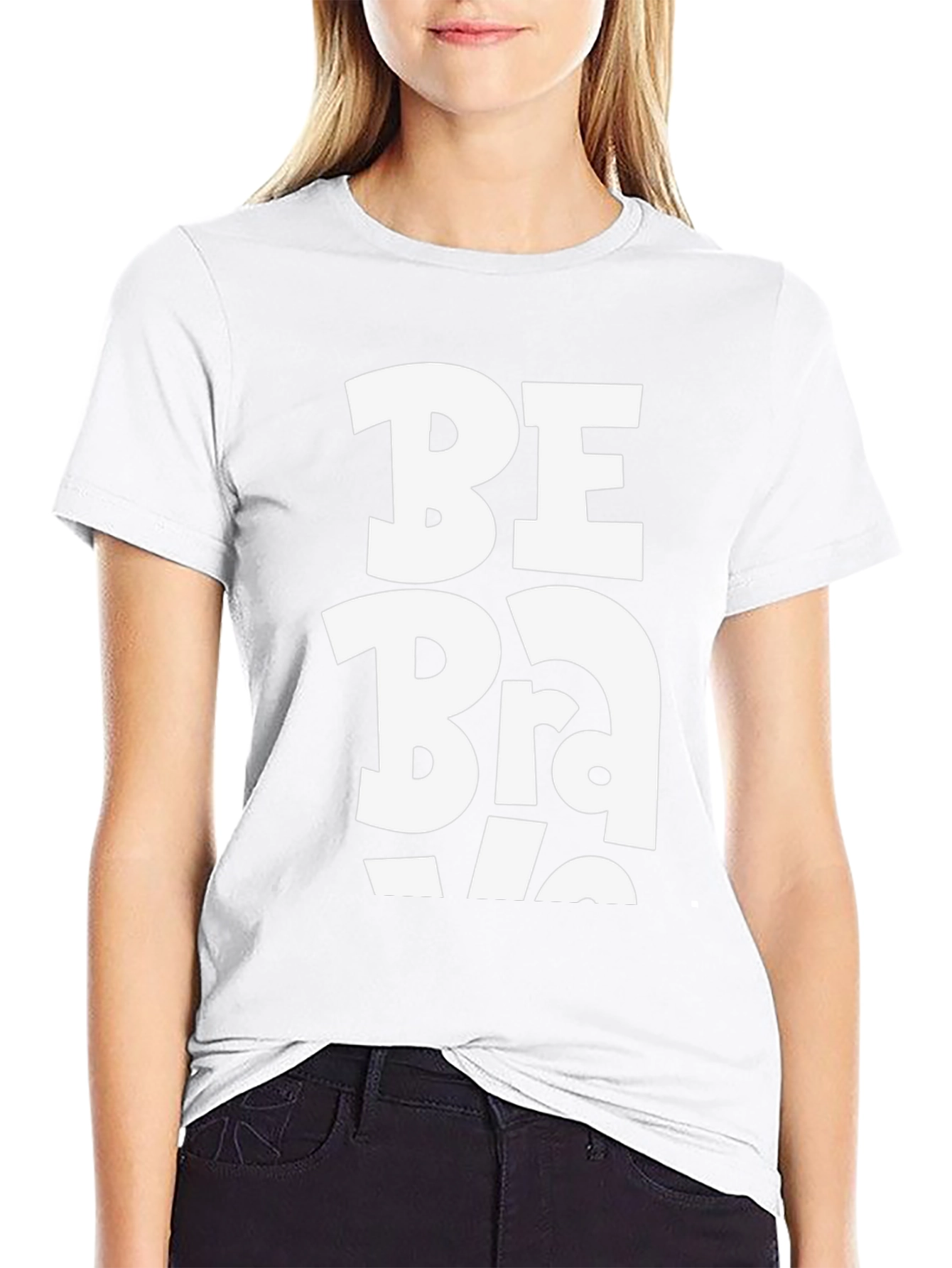 Be Brave Graphic Tee - Black Cotton Casual Shirt