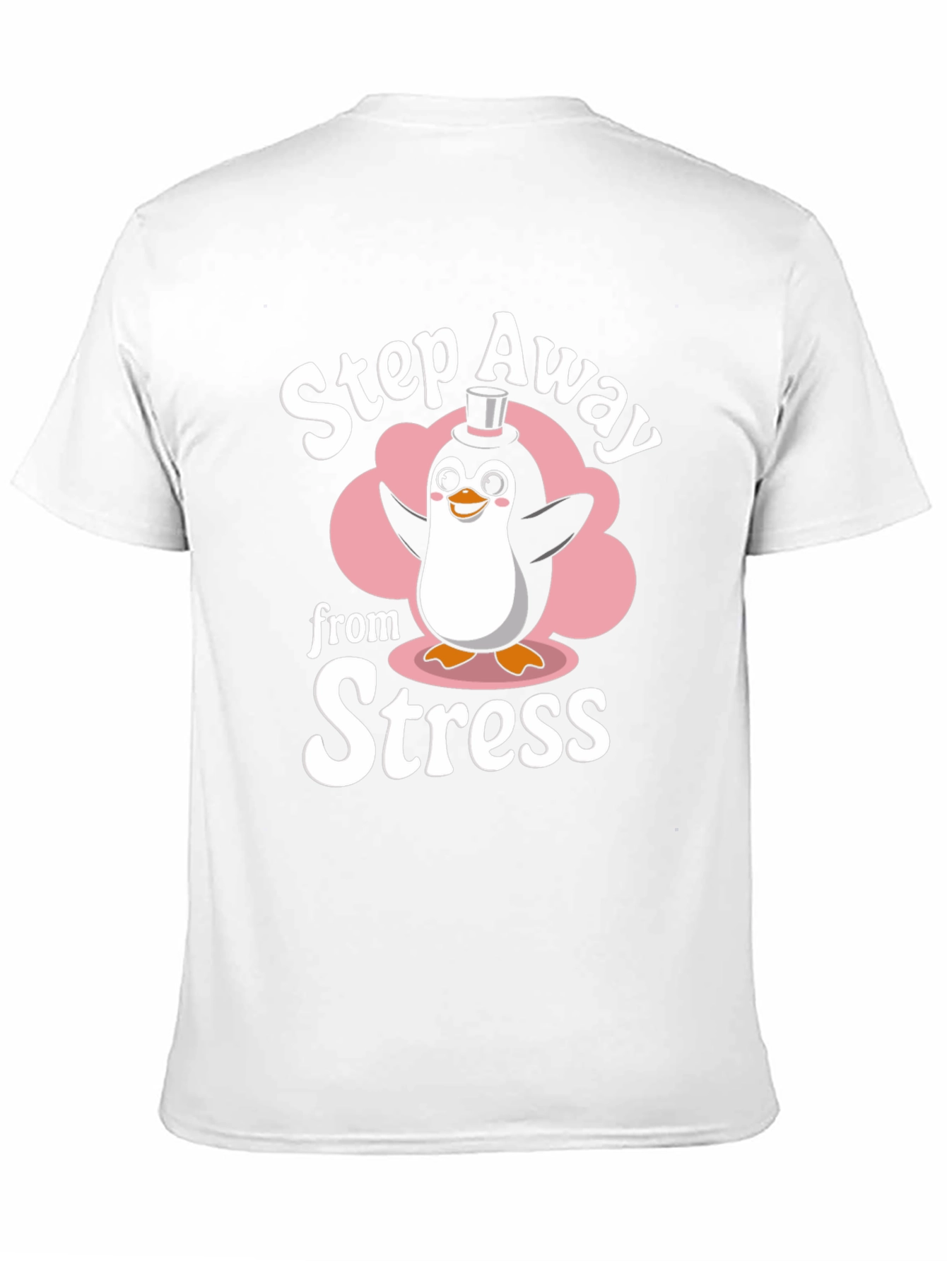 Step Away from Stress Penguin Graphic T-Shirt