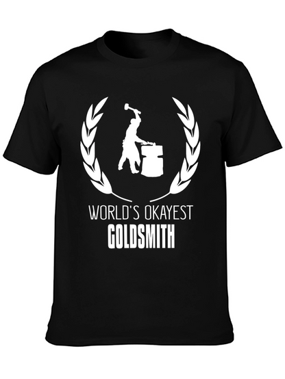 Worlds Okayest Goldsmith T-Shirt - Black