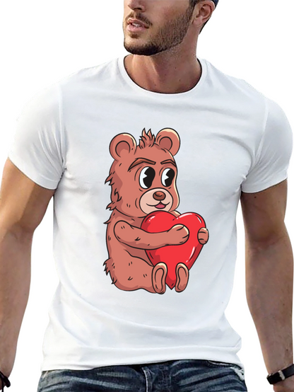 Bear Hug Heart T-Shirt - Valentines Day
