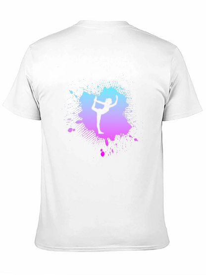 Yoga Pose Graphic T-Shirt - Trendy Mens Tee