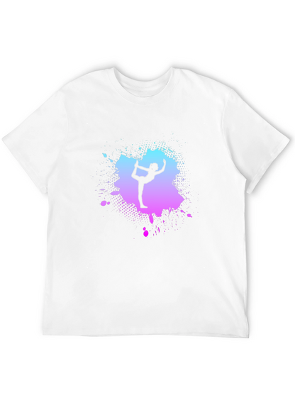 Yoga Pose Graphic T-Shirt - Trendy Mens Tee
