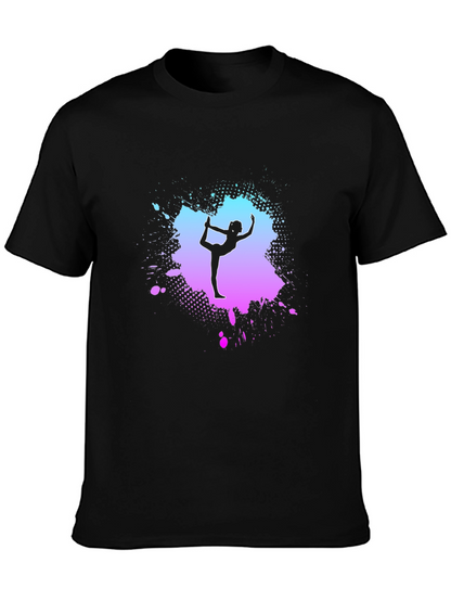 Yoga Pose Graphic T-Shirt - Trendy Mens Tee
