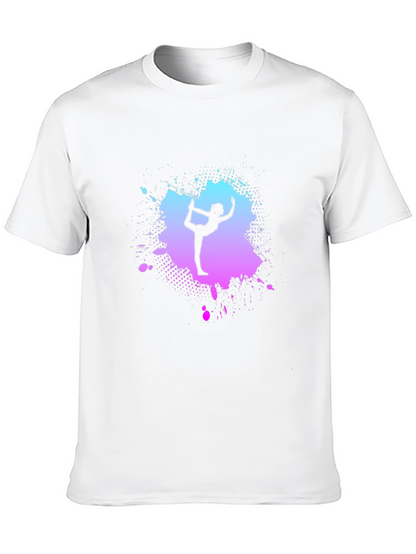 Yoga Pose Graphic T-Shirt - Trendy Mens Tee