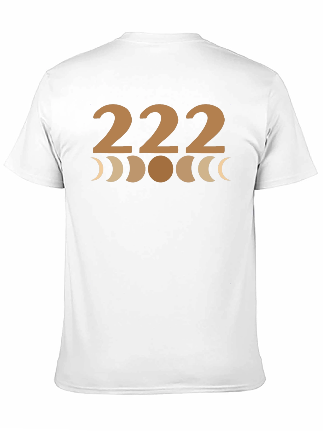 222 Moon Phase Graphic Tee - Black Cotton T-Shirt