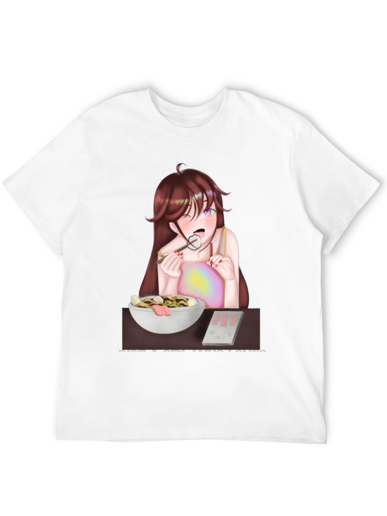 Anime Girl Eating Ramen T-Shirt