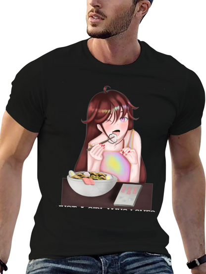 Anime Girl Eating Ramen T-Shirt