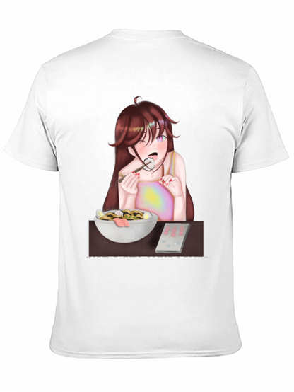 Anime Girl Eating Ramen T-Shirt