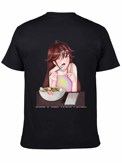 Anime Girl Eating Ramen T-Shirt