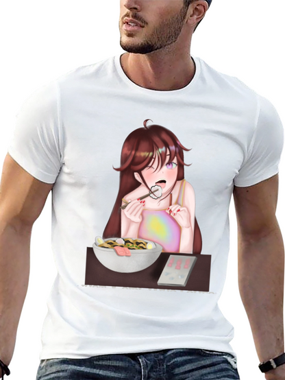 Anime Girl Eating Ramen T-Shirt