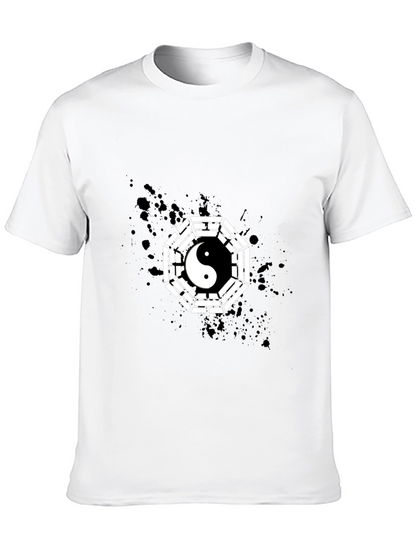 Yin Yang Bagua Graphic T-Shirt - Modern Style