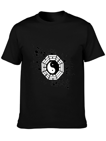 Yin Yang Bagua Graphic T-Shirt - Modern Style