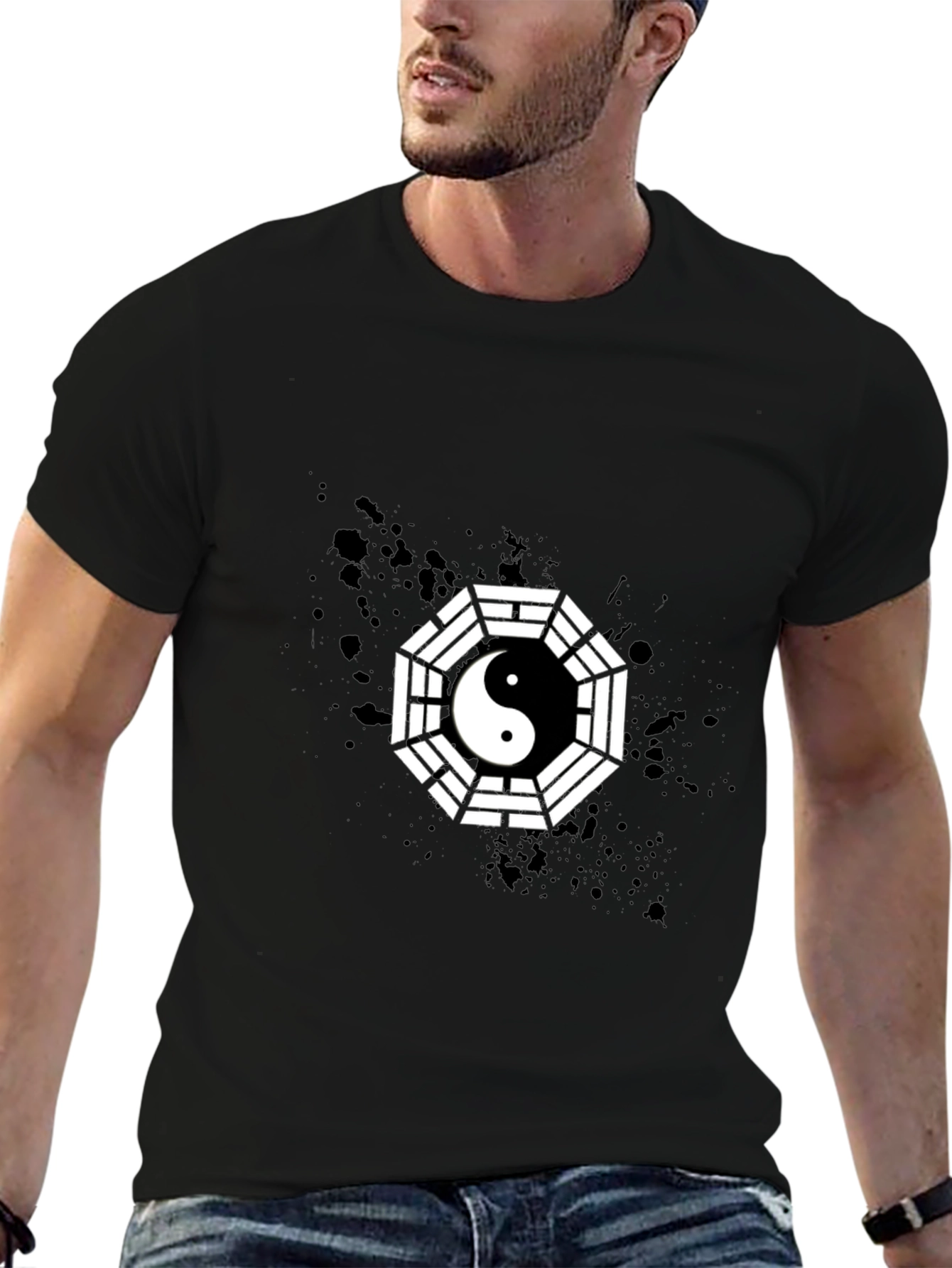 Yin Yang Bagua Graphic T-Shirt - Modern Style