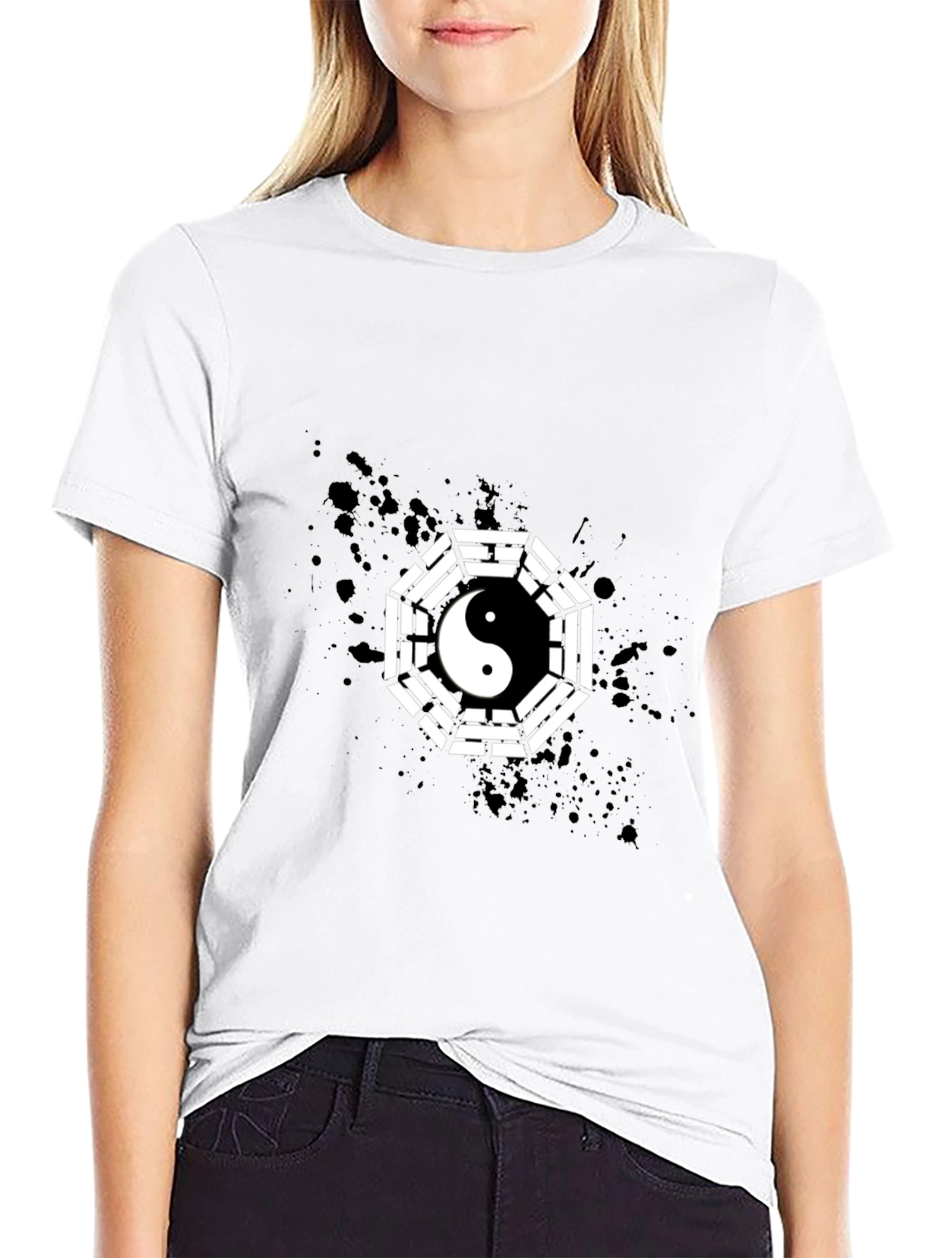 Yin Yang Bagua Graphic T-Shirt - Modern Style