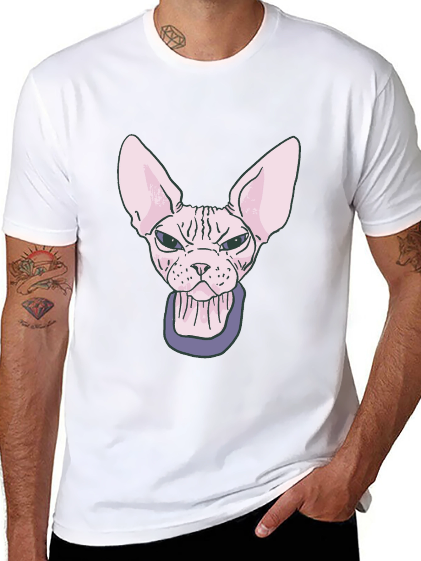 Sphynx Cat T-Shirt - Funny Hairless Cat Graphic Tee