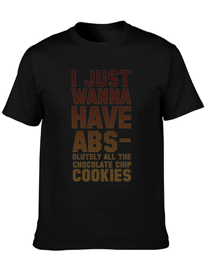 Abs & Cookies Funny Graphic T-Shirt