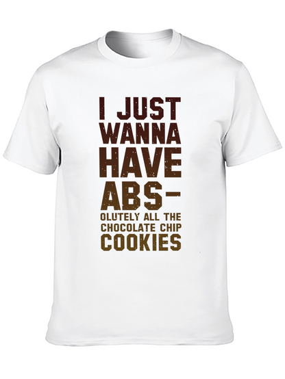 Abs & Cookies Funny Graphic T-Shirt