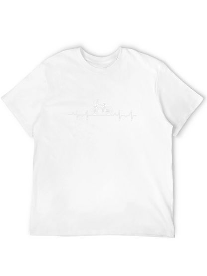Bike Heartbeat T-Shirt - Cycling Passion Tee