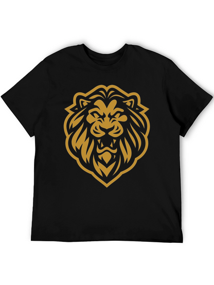 Bold Lion Graphic T-Shirt - Black