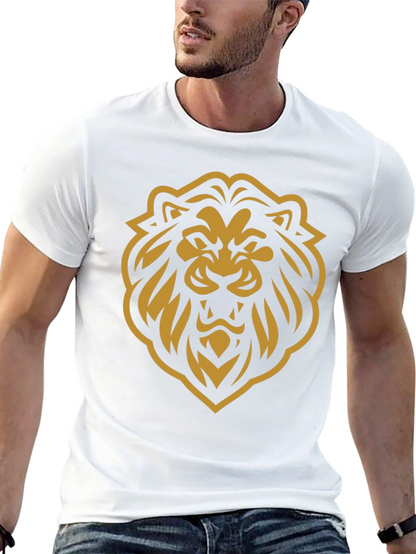 Bold Lion Graphic T-Shirt - Black