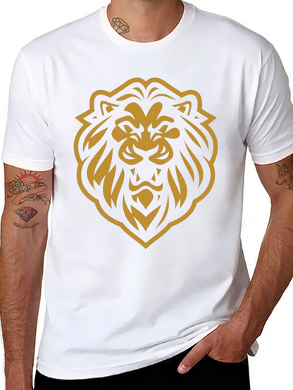 Bold Lion Graphic T-Shirt - Black