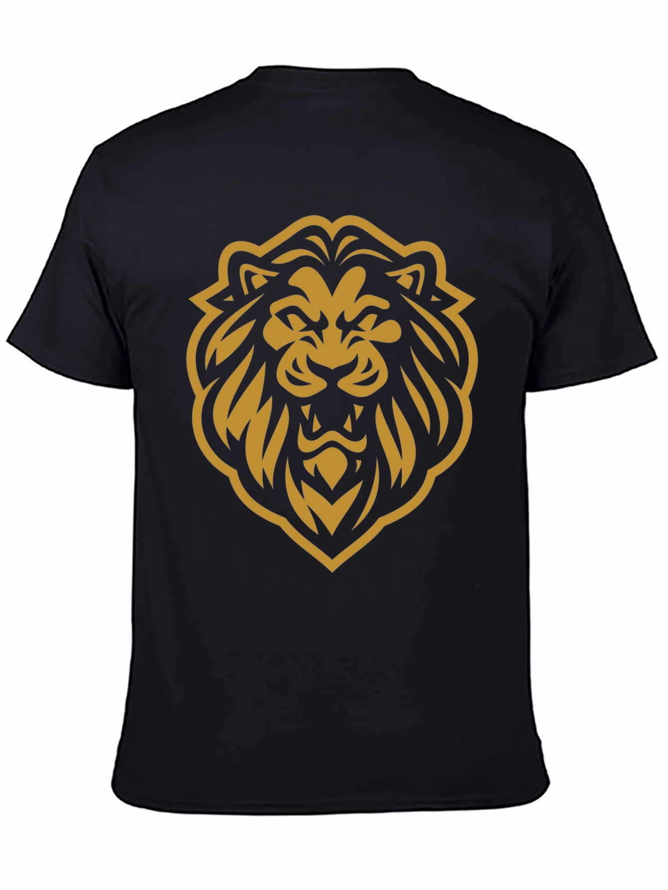 Bold Lion Graphic T-Shirt - Black