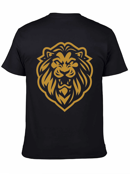 Bold Lion Graphic T-Shirt - Black