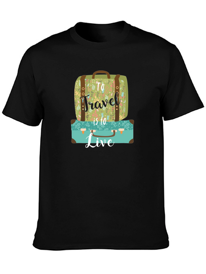 Travel to Live Suitcase Graphic Tee