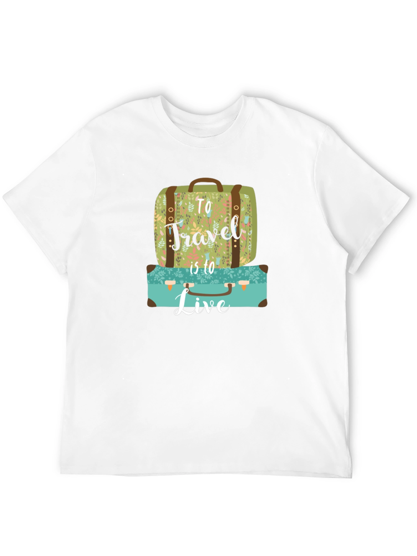 Travel to Live Suitcase Graphic Tee