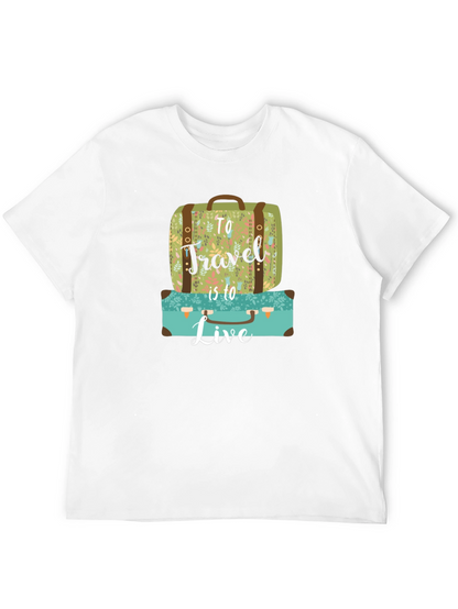 Travel to Live Suitcase Graphic Tee
