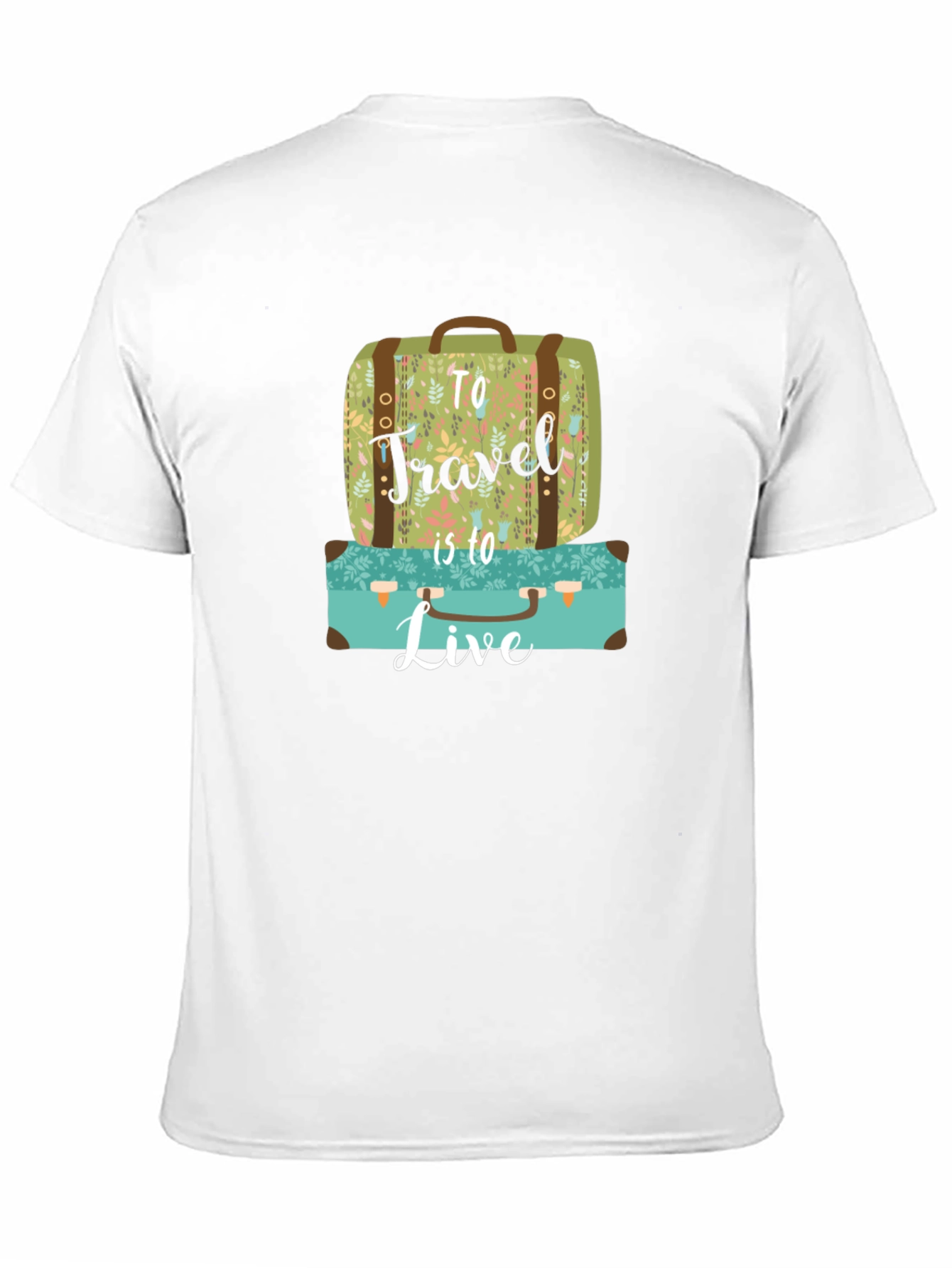 Travel to Live Suitcase Graphic Tee