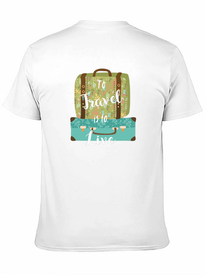 Travel to Live Suitcase Graphic Tee