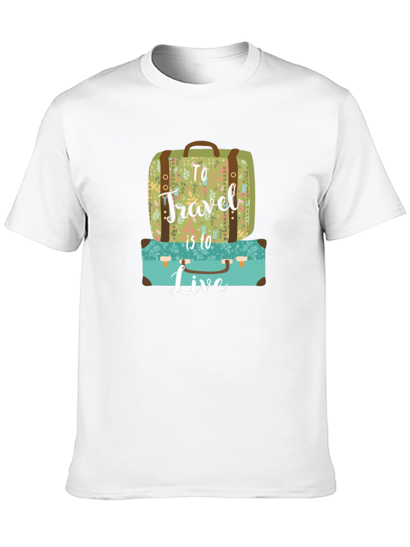 Travel to Live Suitcase Graphic Tee