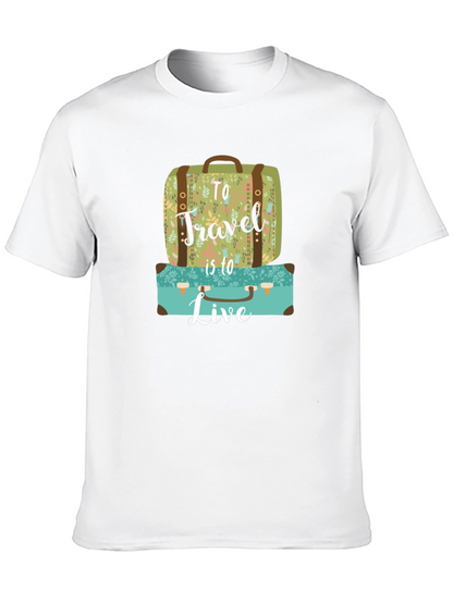 Travel to Live Suitcase Graphic Tee